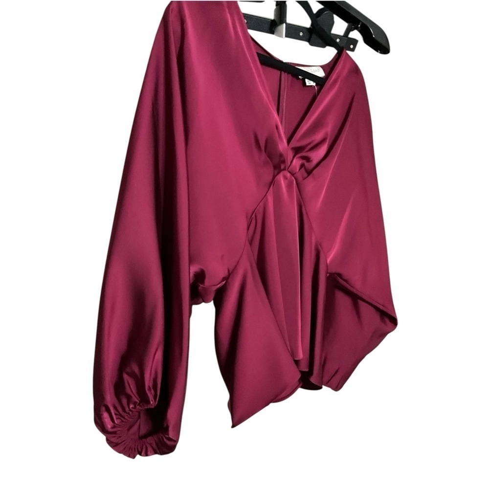 Sachin + Babi Kiersten Top in Bordeaux - Picture 3 of 4